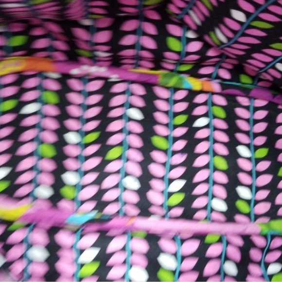 Vera Bradley Purse Va Va Bloom Colorful Floral Print Fabric Quilted Cross Body - Picture 12 of 15